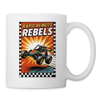 Schnelle RC Rebellen | Offroad Buggy - Tasse - Weiß - Rechts