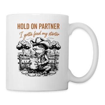 Levain Attends Partenaire Je dois nourrir mon levain - Mug blanc - blanc - Droite
