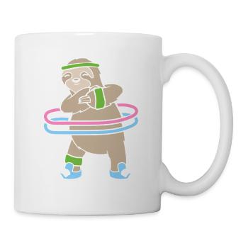 Hula Hup Hullern Hullern Huller Hoop Paresseux - Mug blanc - blanc - Droite