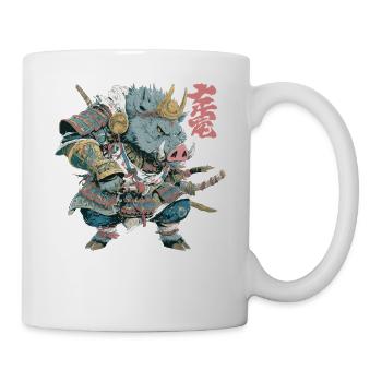 Boar Samurai Armor - Mug - white - Right
