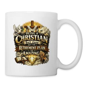 Being a Christian isn't easy - Christen Jesus - Tasse - Weiß - Rechts