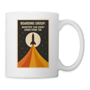 Countdown Boarding | Rocket Space Humor - Mug - white - Right