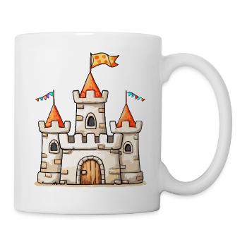 Sandbox Castle Illustration - Mug - white - Right