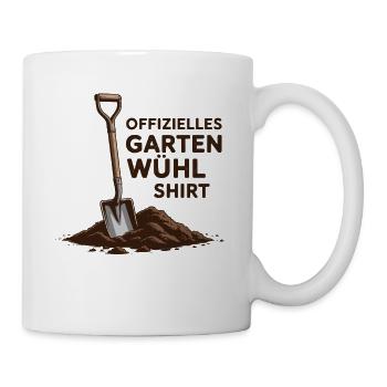  Offizielles Garten Wühl Shirt Für Hobbygärtner - Tasse - Weiß - Rechts