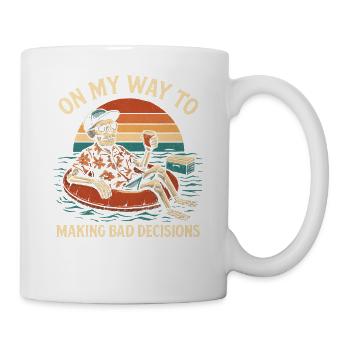 Holiday Humor On My Way To Making Bad Decisions - Mug - white - Right