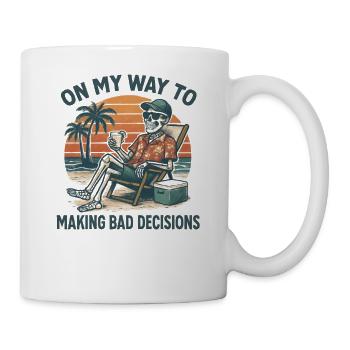Holiday Humor On My Way To Making Bad Decisions - Mug - white - Right