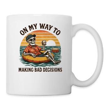 Holiday Humor On My Way To Making Bad Decisions - Mug - white - Right