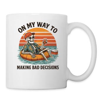 Holiday Humor On My Way To Making Bad Decisions - Mug - white - Right