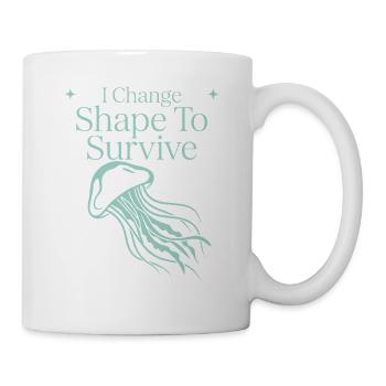 Qualle Ozeanqualle Flowy Soft Ocean Marine - Tasse - Weiß - Rechts