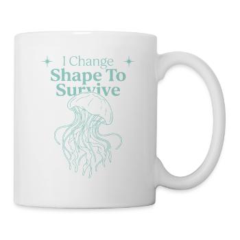 Qualle Ozeanqualle Flowy Soft Ocean Marine - Tasse - Weiß - Rechts
