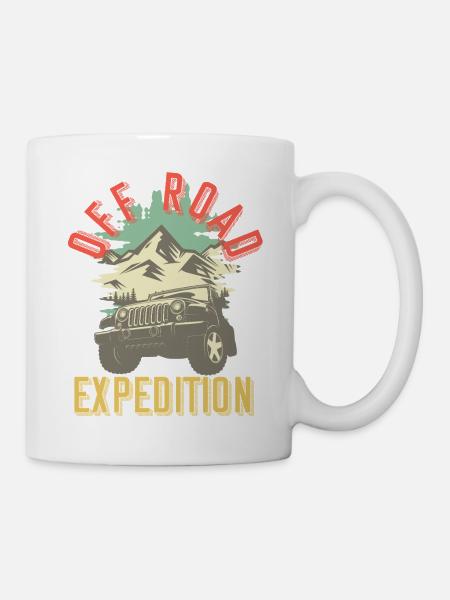 Offroad Expedition Adventure Geschenkidee - Tasse - Weiß