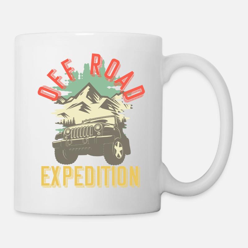 Offroad Expedition Adventure Gift Idea - Mug - white
