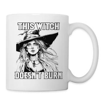 Schöne Hexe | Halloween Party Kostüm | Hexerei  - Tasse - Weiß - Rechts