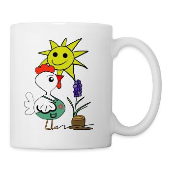 Gardener Chicken Hobby Gardener Chickens Flower - Mug - white - Right