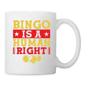 Bingo Game Is A Human Right Bingo - Mug - white - Right
