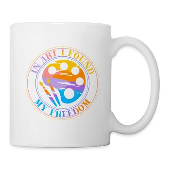 Artist Painter Graphic In Art I Found Freedom Gift - Tasse - Weiß - Rechts