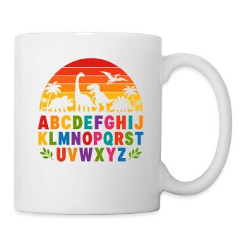 Rainbow Dino Alphabet - Mug - white - Right
