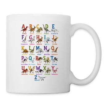 Colorful DinoAlphabet Print - Mug - white - Right