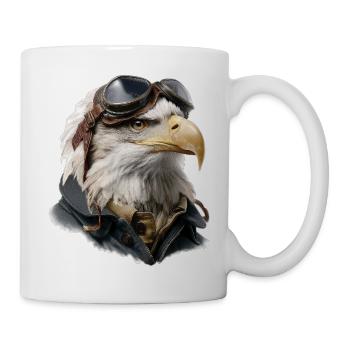 Adler Pilot - Tasse - Weiß - Rechts
