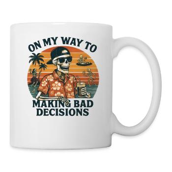 Holiday Humor On My Way To Making Bad Decisions - Mug - white - Right