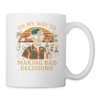 Holiday Humor On My Way To Making Bad Decisions - Mug - white - Right