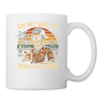 Holiday Humor On My Way To Making Bad Decisions - Mug - white - Right