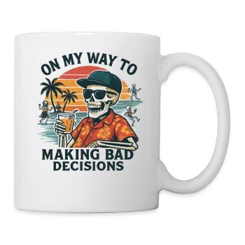 Holiday Humor On My Way To Making Bad Decisions - Mug - white - Right