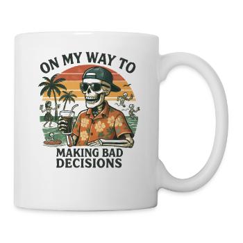 Holiday Humor On My Way To Making Bad Decisions - Mug - white - Right