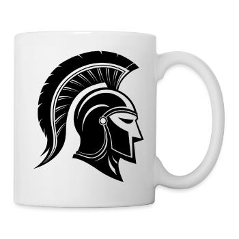Spartan helmet - Mug - white - Right