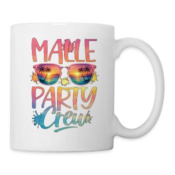 Malle Party Crew - Tasse - Weiß - Rechts