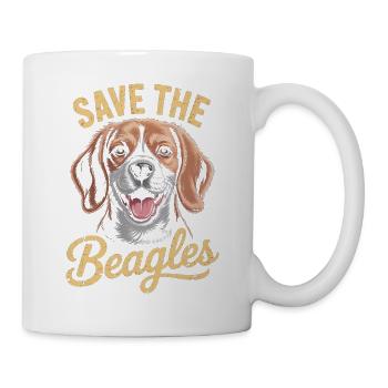 Save the Beagles - Mug - white - Right