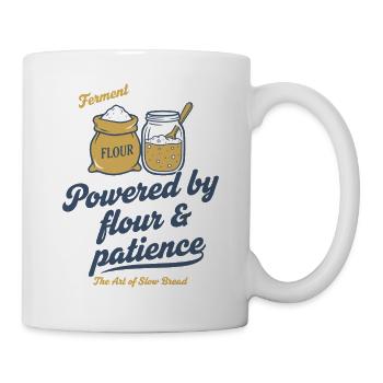 Sourdough Bread Baking Baker Powered By Flour - Mug - white - Right