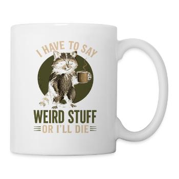 Dicton Raton Coffee – Des choses bizarres - Mug blanc - blanc - Droite