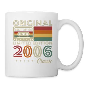 2006 Vintage Retro Geburtstagsgeschenk - Tasse - Weiß - Rechts
