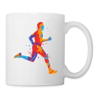 Course de jogging colorée Garçons garçons Coureurs - Mug blanc - blanc - Droite