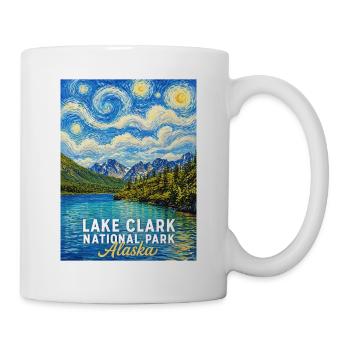 Art paysager de Lake Clark en Alaska - Mug blanc - blanc - Droite