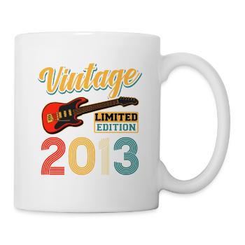 Vintage 2013 Electric Guitar Limited Edition Art - Tasse - Weiß - Rechts