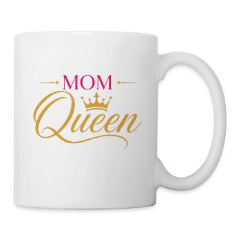 Poodle Mom Queen Crown Script - Mug - white - Right