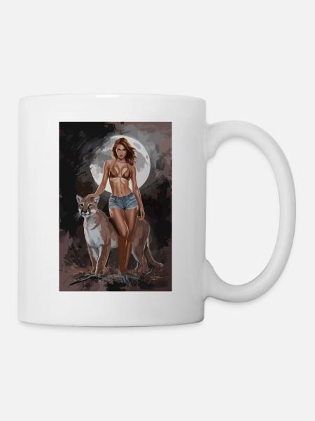 Mondlichtläuferin  - Tasse - Weiß