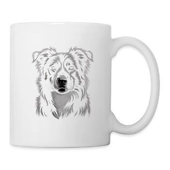 Border Collie - Mug blanc - blanc - Droite
