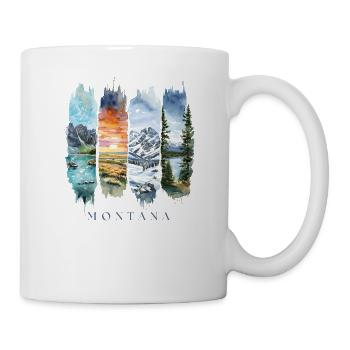 Voyage de vacances dans le Montana – Big Sky Country - Mug blanc - blanc - Droite