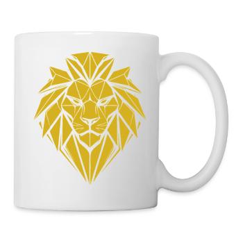 Lion Style – Stärke & Stolz Löwe - Tasse - Weiß - Rechts