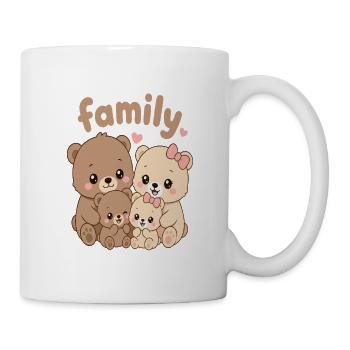Familienbären Kuschelcrew - Tasse - Weiß - Rechts