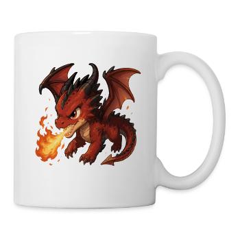 Red Dragon Fire Breath - Mug - white - Right