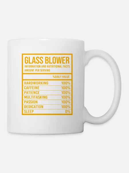 Glasbläser Glas - Tasse - Weiß