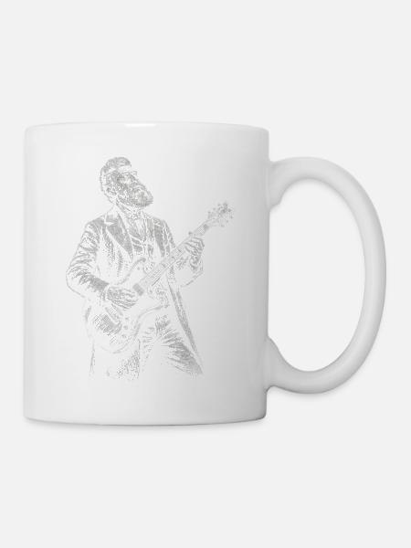 John Brown spielt Gitarre - Tasse - Weiß