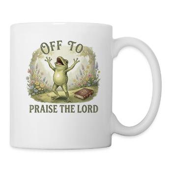 To praise the Lord Christ the Frog - Mug - white - Right