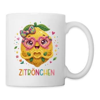 Zitrone Zitrönchen - Tasse - Weiß - Rechts