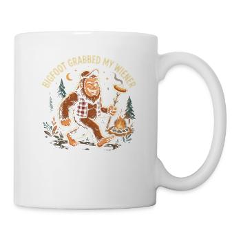 Camping drôle Sasquatch Bigfoot a eu mon pénis - Mug blanc - blanc - Droite