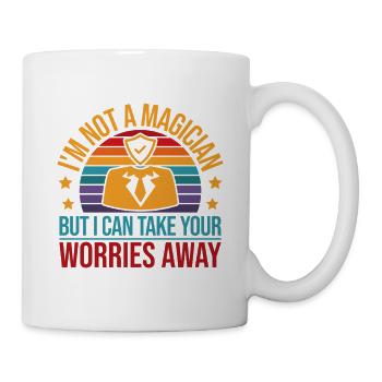 Insurance Agent Take Worries Away Funny Insurance - Mug - white - Right